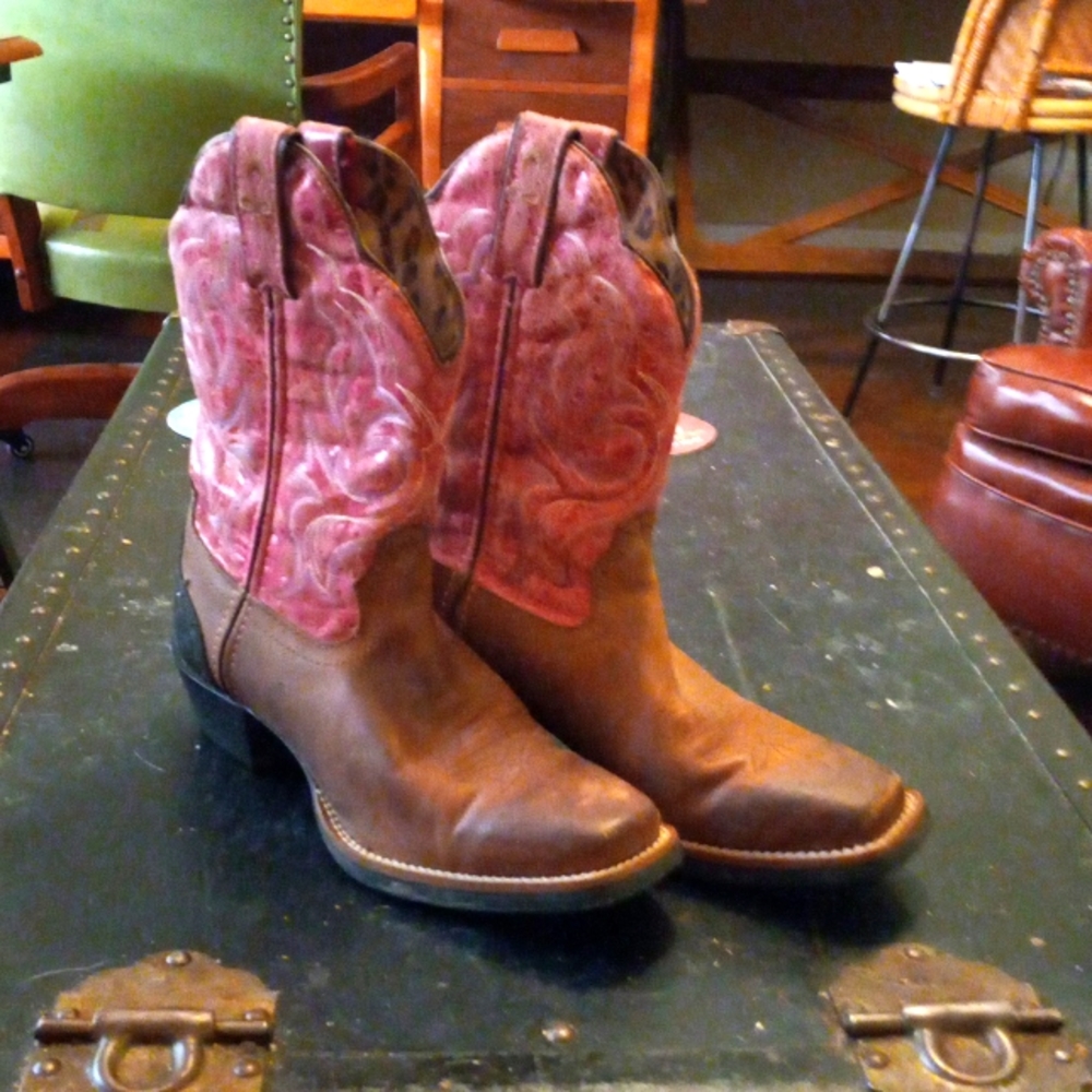 Tony Lama Leather Cowgirl Boots 7